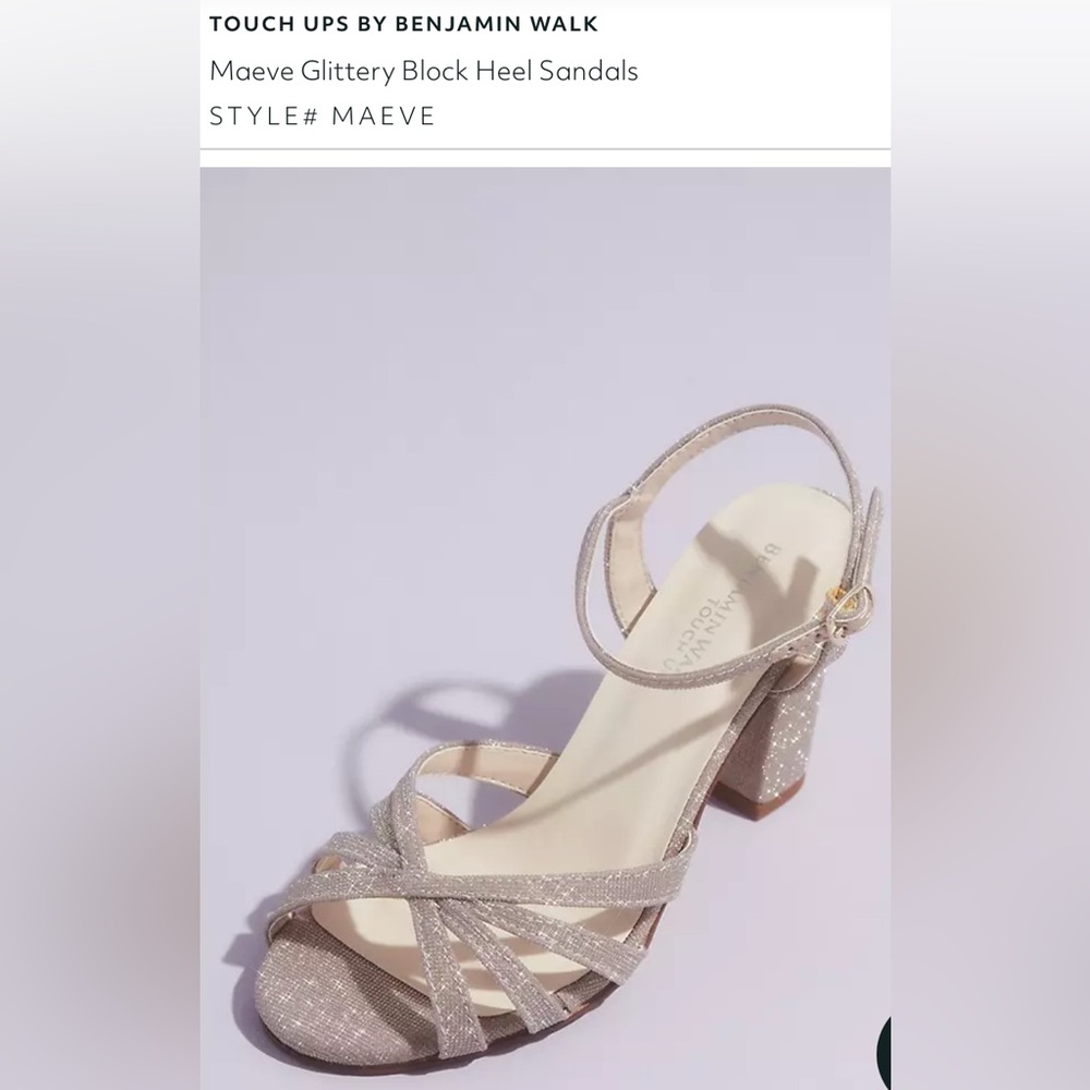 Benjamin Walk Touch Ups Maeve Gittery Block Heel Sandals